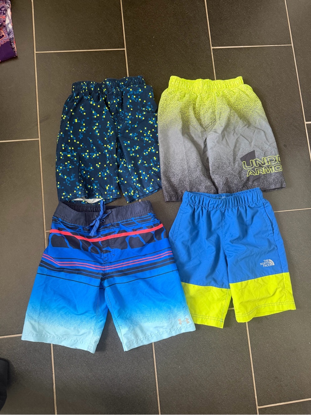 Boys Swimsuit Bundle Youth Small (3) to Youth Medium swim trunks board shorts